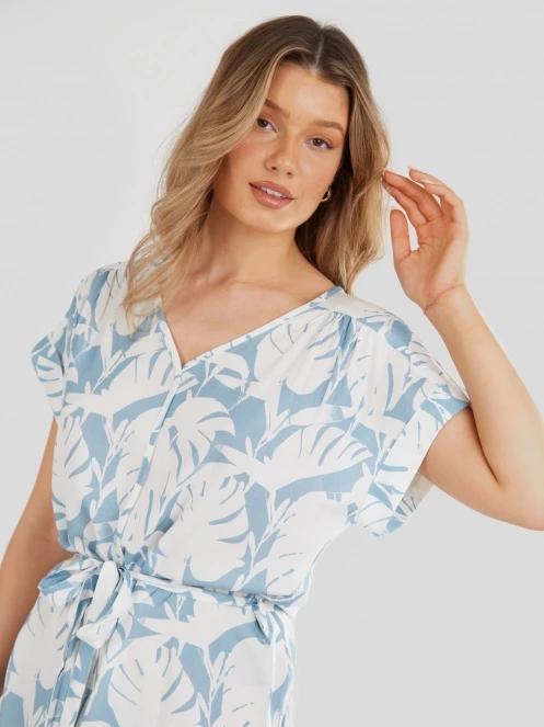 Fundango Palmetta Dress női ruha kék színben 6