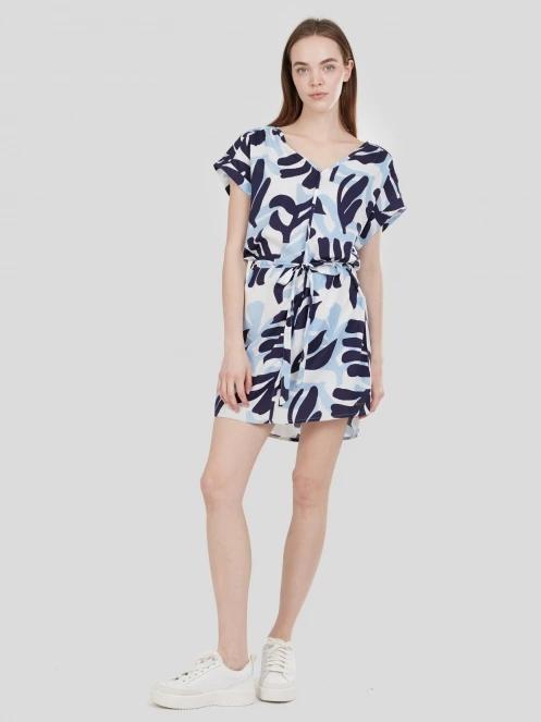 Fundango Palmetta Dress női ruha kék színben 4