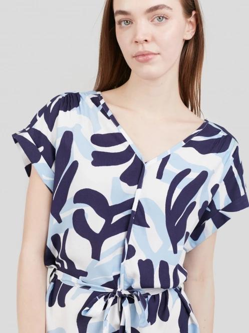 Fundango Palmetta Dress női ruha kék színben 6