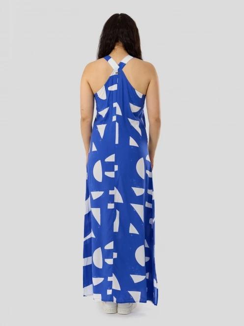 Fundango Penelope Dress női maxiruha kék színben 3