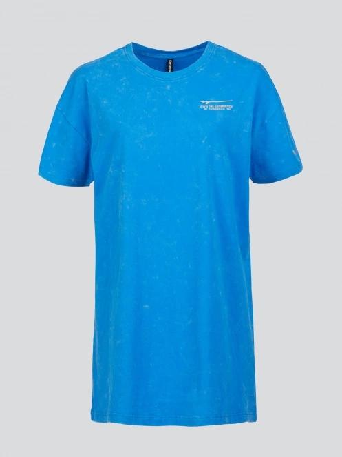 Fundango Swell Tee Dress női pólóruha kék színben 7
