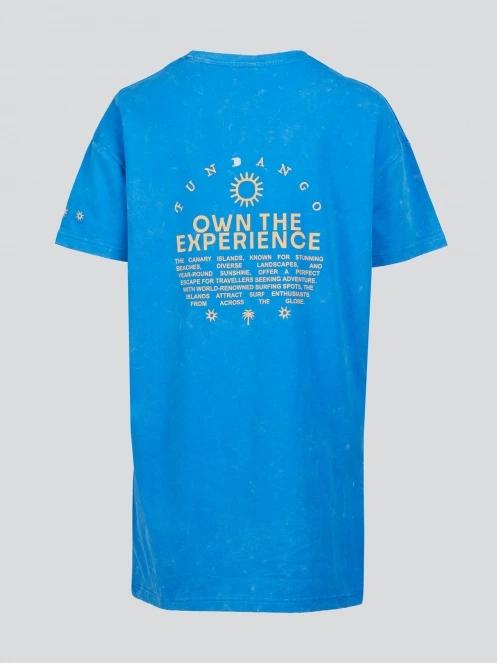 Fundango Swell Tee Dress női pólóruha kék színben 8