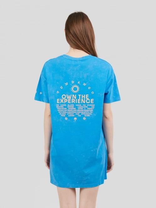 Fundango Swell Tee Dress női pólóruha kék színben 3