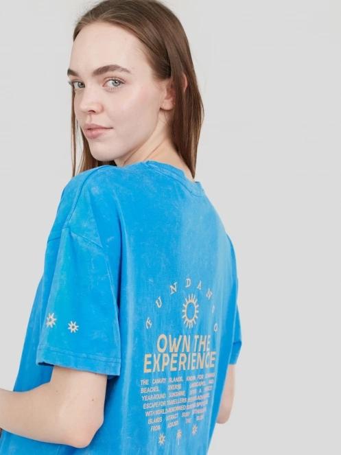 Fundango Swell Tee Dress női pólóruha kék színben 6