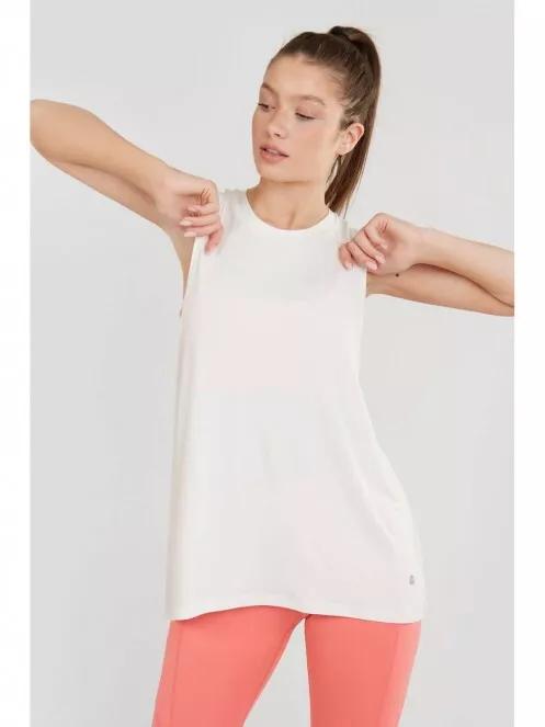 Fundango Neesa Loose Tank Top női atléta fehér színben 2