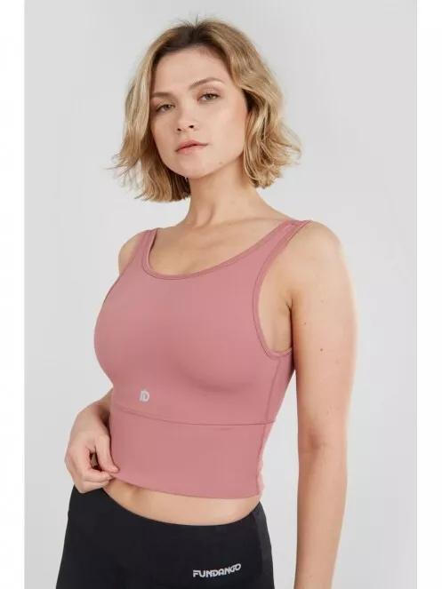 Fundango Croft Long Line Sportbra női sportmelltartó magenta színben 2