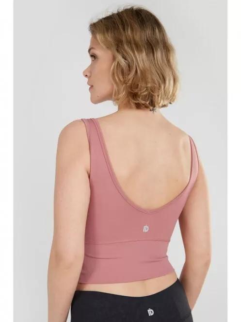 Fundango Croft Long Line Sportbra női sportmelltartó magenta színben 3