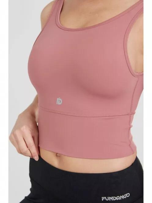 Fundango Croft Long Line Sportbra női sportmelltartó magenta színben 4