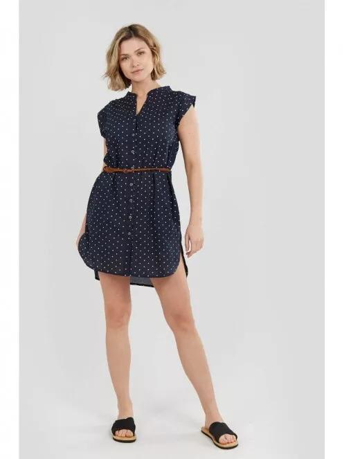 Fundango Mona Dress női nyári ruha sötétkék színben 5
