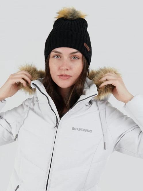 Fundango Puppis Padded Jacket női télikabát homok színben 6