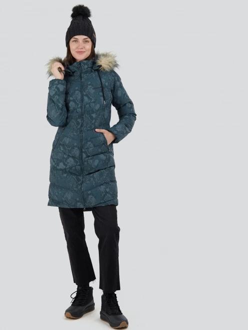 Fundango Puppis Padded Jacket női télikabát zöld színben 4