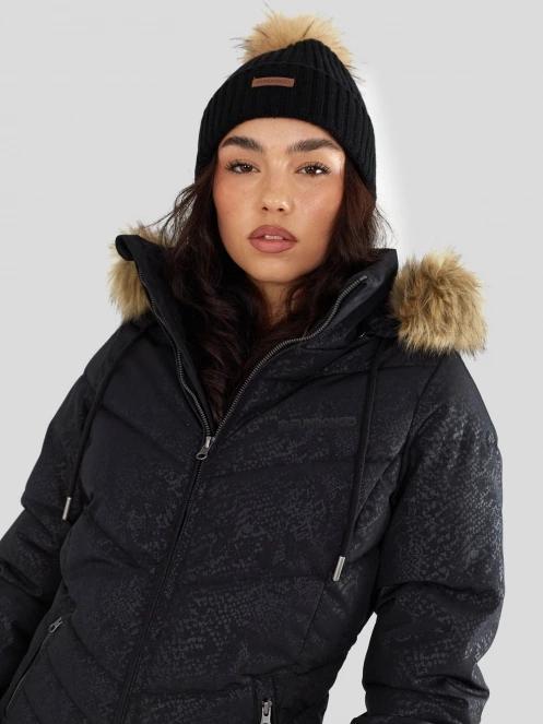 Fundango Puppis Padded Jacket női télikabát fekete színben 5