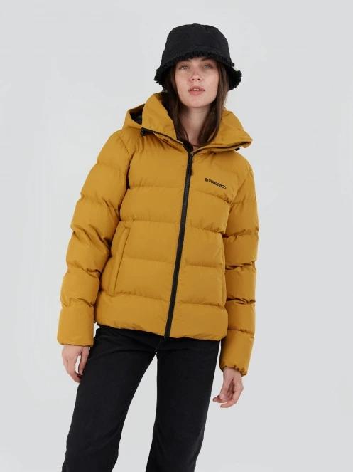 Fundango Amber Padded Jacket női steppelt átmeneti kabát sárga színben 5