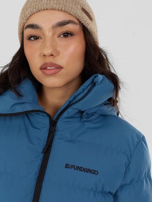 Fundango Amber Padded Jacket női steppelt átmeneti kabát kék színben 7