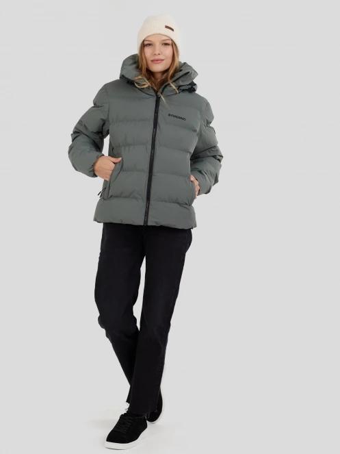 Fundango Amber Padded Jacket női steppelt átmeneti kabát zöld színben 4