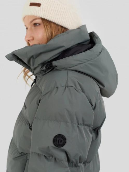 Fundango Amber Padded Jacket női steppelt átmeneti kabát zöld színben 8