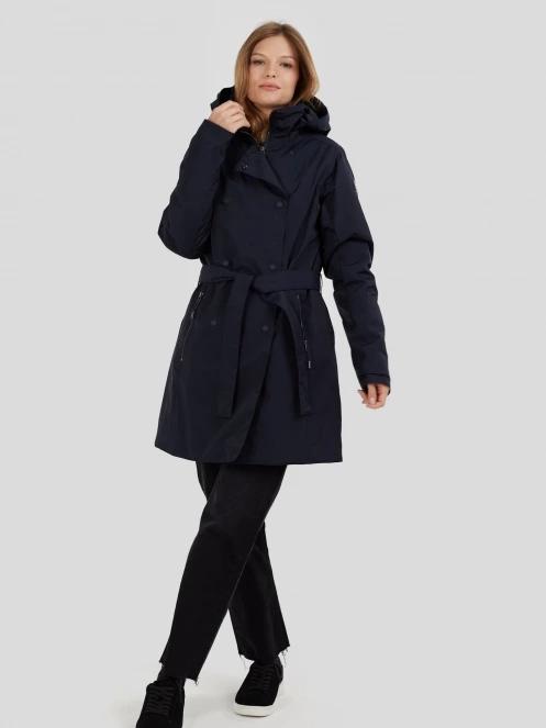 Fundango Charlotte Trenchcoat női ballonkabát sötétkék színben 5