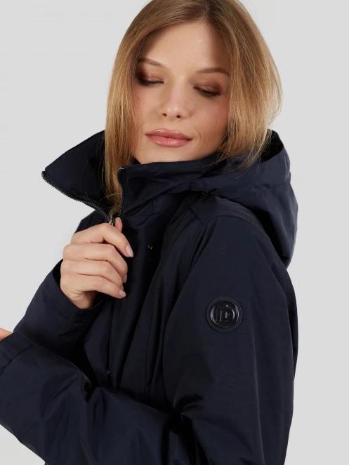 Fundango Charlotte Trenchcoat női ballonkabát sötétkék színben 6