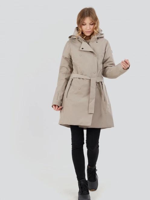 Fundango Charlotte Trenchcoat női ballonkabát homok színben 4