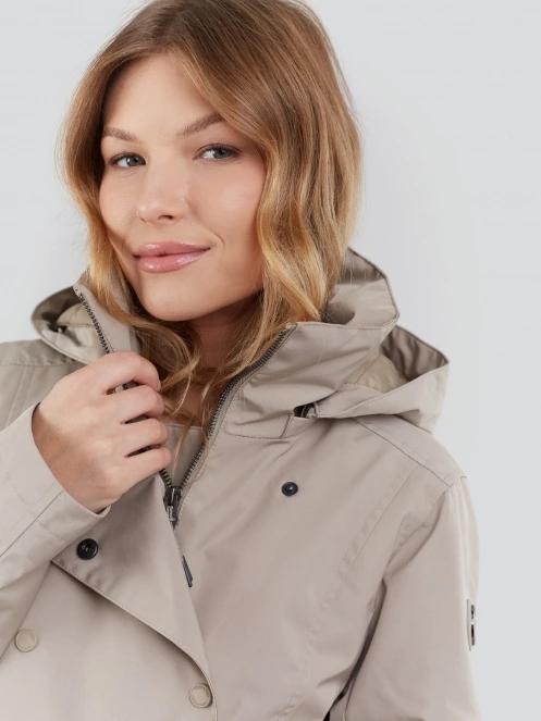 Fundango Charlotte Trenchcoat női ballonkabát homok színben 5