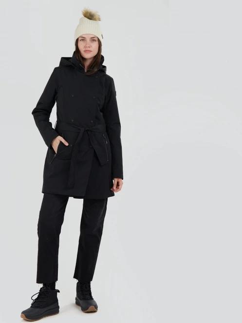 Fundango Charlotte Trenchcoat női ballonkabát fekete színben 4