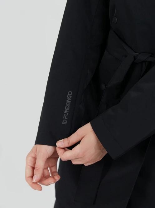 Fundango Charlotte Trenchcoat női ballonkabát fekete színben 5