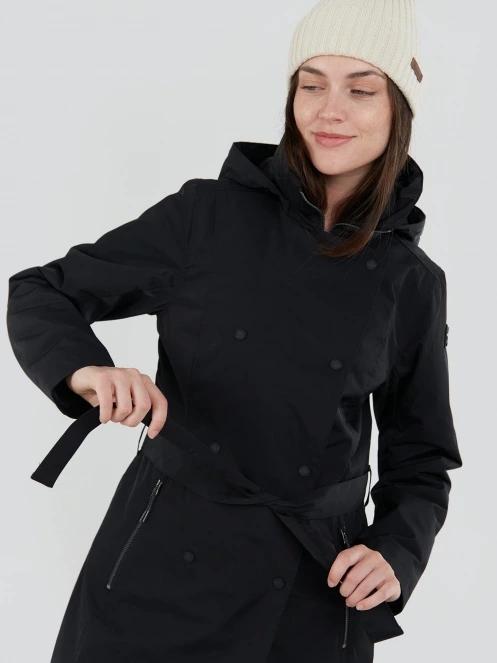 Fundango Charlotte Trenchcoat női ballonkabát fekete színben 6