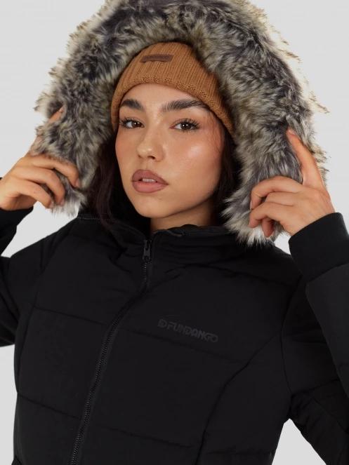 Fundango Melody Padded Jacket női télikabát fekete színben 7