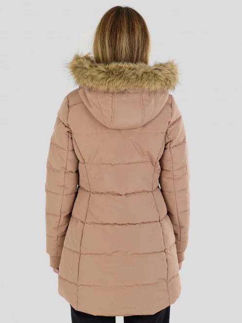 Fundango Melody Padded Jacket női télikabát barna színben 3