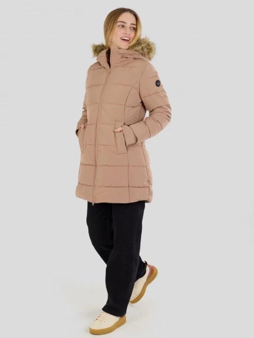 Fundango Melody Padded Jacket női télikabát barna színben 5