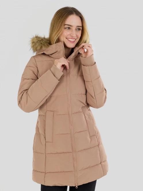 Fundango Melody Padded Jacket női télikabát barna színben 6