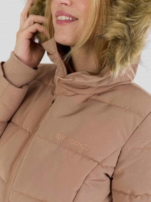 Fundango Melody Padded Jacket női télikabát barna színben 8