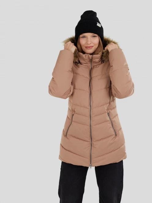 Fundango Prue Padded Jacket női télikabát barna színben 6