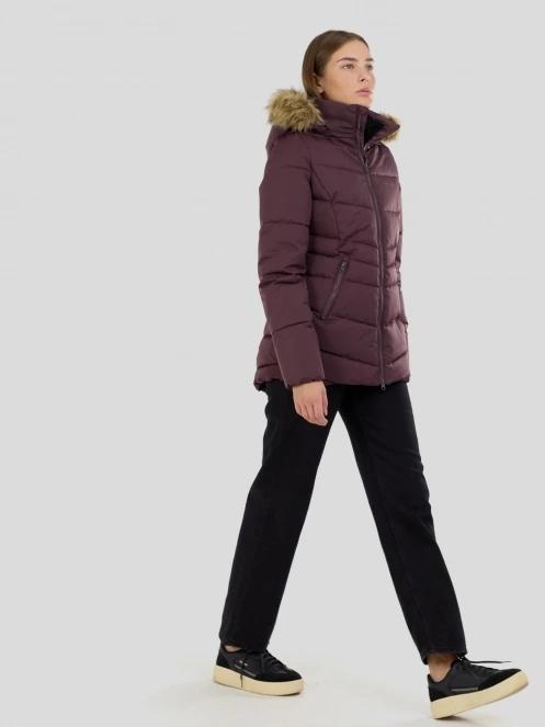 Fundango Prue Padded Jacket női télikabát lila színben 4
