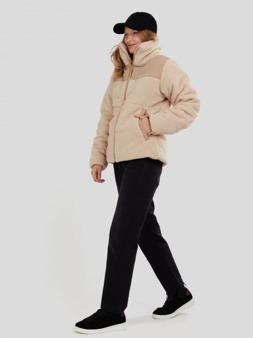 Fundango Nukka Padded Jacket női steppelt átmeneti kabát homok színben 4