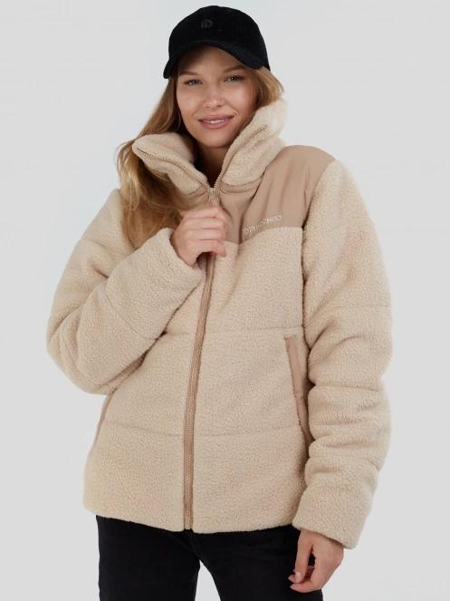 Fundango Nukka Padded Jacket női steppelt átmeneti kabát homok színben 5