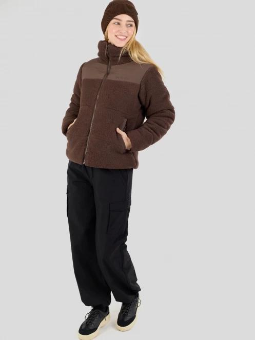 Fundango Nukka Padded Jacket női steppelt átmeneti kabát barna színben 5