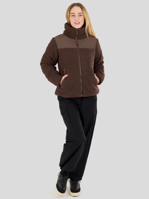 Fundango Nukka Padded Jacket női steppelt átmeneti kabát barna színben 6