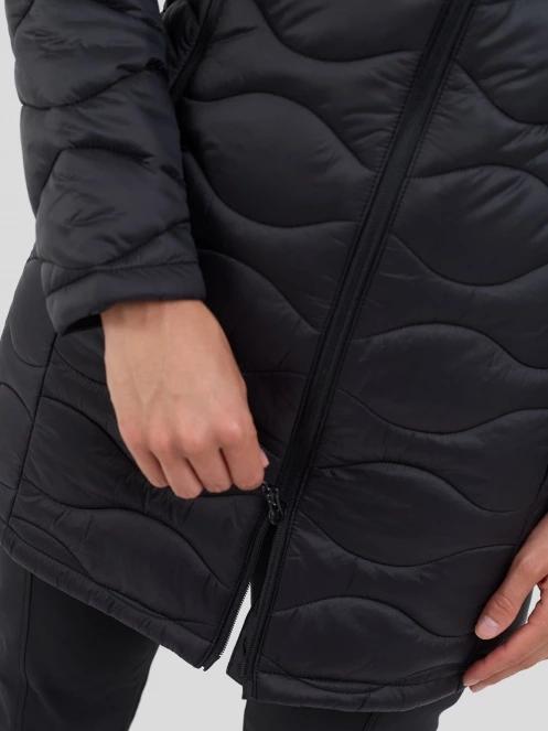 Fundango Nordwave Long Jacket női steppelt átmeneti kabát fekete színben 8