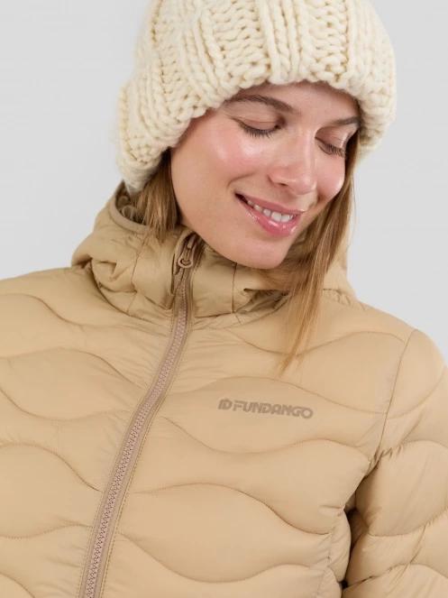 Fundango Vinke Padded Jacket női steppelt átmeneti kabát sárga színben 7