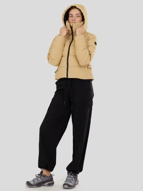 Fundango Amber Cropped Jacket női steppelt átmeneti kabát sárga színben 6