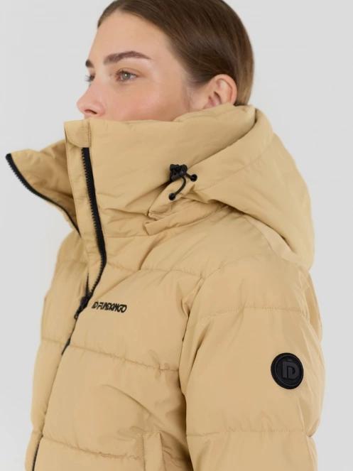 Fundango Amber Cropped Jacket női steppelt átmeneti kabát sárga színben 7