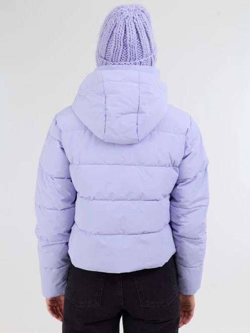 Fundango Amber Cropped Jacket női steppelt átmeneti kabát lila színben 3
