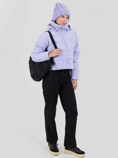 Fundango Amber Cropped Jacket női steppelt átmeneti kabát lila színben 5
