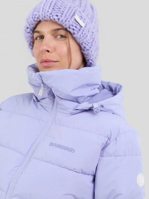 Fundango Amber Cropped Jacket női steppelt átmeneti kabát lila színben 6