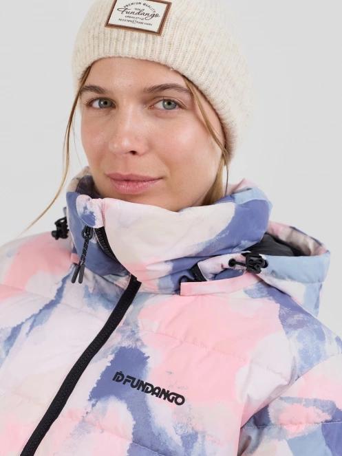 Fundango Amber Cropped Jacket női steppelt átmeneti kabát multikolor színben 5