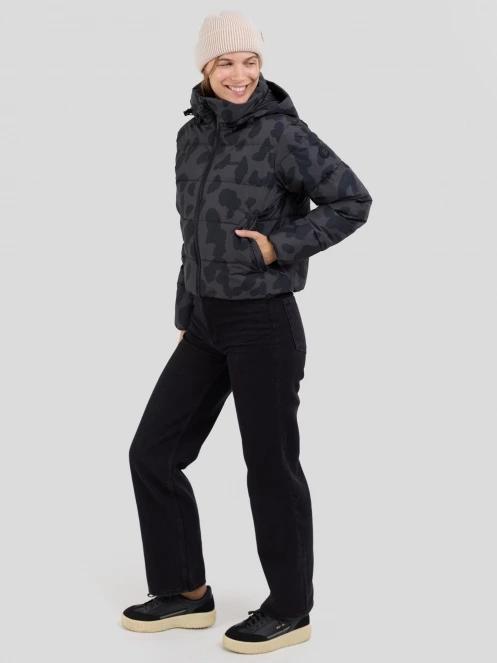 Fundango Amber Cropped Jacket női steppelt átmeneti kabát fekete színben 4