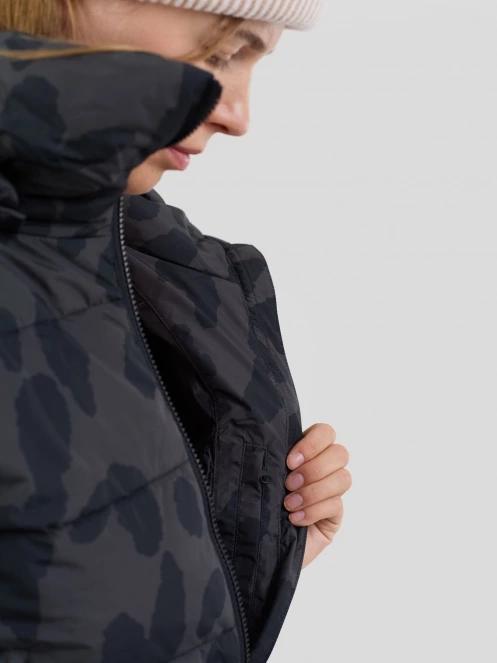 Fundango Amber Cropped Jacket női steppelt átmeneti kabát fekete színben 9
