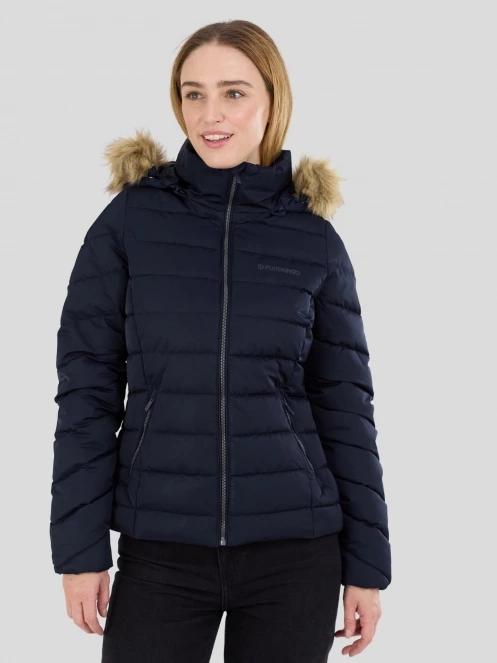 Fundango Urban Lite Jacket női steppelt átmeneti kabát sötétkék színben 5