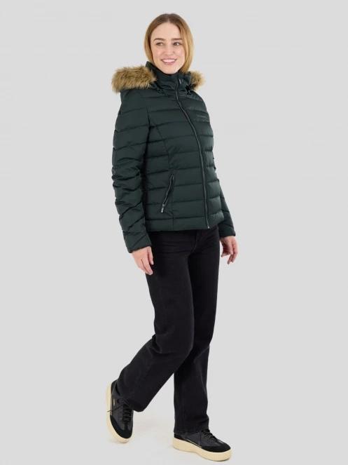 Fundango Urban Lite Jacket női steppelt átmeneti kabát oliva színben 5